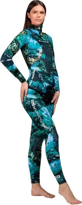 Immagine prodotto di Muta Salvimar Seawalker in neoprene da 5,5 mm per la pesca subacquea, da donna, blu, taglia L