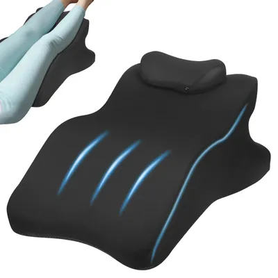 Obrázek produktu pro Polstrování sedáku, paměťová pěna, ergonomický klínový design, černá barva