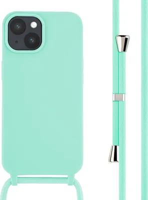 Obrázok produktu pre imoshion Silikónové puzdro so šnúrou pre Apple iPhone 15 - Mätovo zelené