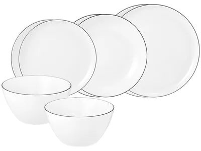 Produktbild von Seltmann Weiden Lido Black Line Einsteiger-Set 8-teilig rund