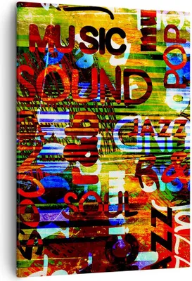Produktbild von Bild auf Leinwand - Leinwandbild - Einteilig - Wörter Tapeten modern - 50x70cm - Wand Bild - Wanddeko - Wandbilder - Leinwanddruck - Wanddekoration - Leinwand bilder - Wandbild - PA50x70-2778