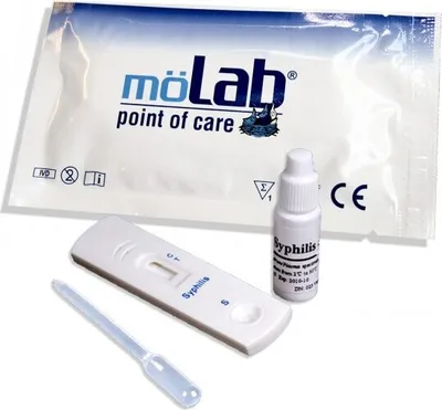 Produktbild von möLab Syphilis Test z qual. Nachweis von Syphilisspezifischen Antikörpern 25 Test