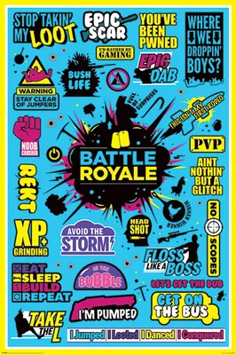 Image de Fun - Battle Royale - Proverbes - Poster Affiche Impression - Taille 61x91,5 cm