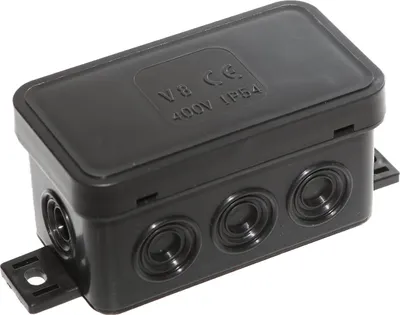 Produktbild von Aufputz-Abzweigdose Verteilerdose 80x45x41mm schwarz Kabel Anschluß Dose
