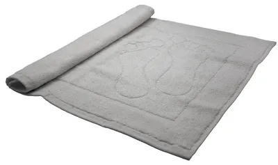 Produktbild von Badematte - Badteppich - Hellgrau - 50x35cm - Frottee Badematte - 650g/m²