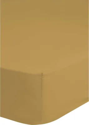 Produktbild von Hip spannbettlaken 180x220 cm - 100% Baumwolle/ Satin - Ocker