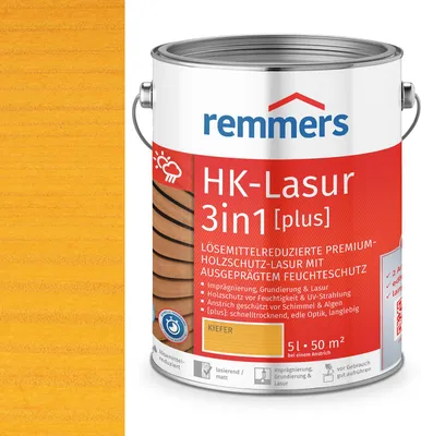 Zdjęcie produktu dla Remmers Aqua HK-Lasur 3w1 sosna (RC-270) 5 l, bejca do drewna