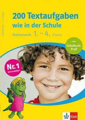 Produktbild von 200 Textaufgaben wie in der Schule, Mathematik 1.-4. Klasse