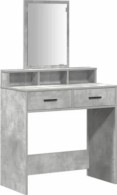 Produktbild von "SALE 2026" Schminktisch Beton Grau 79 x 41 x 140 cm Holzwerkstoff - Schminktische DE5273617