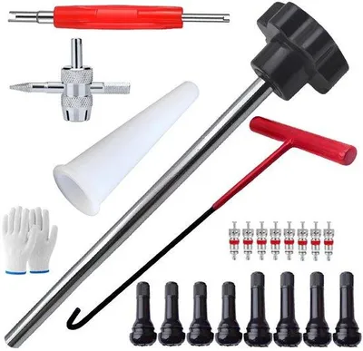 Produktbild von Reparaturwerkzeug für Reifen, 22-teiliges Set, stark, Ventilschraubenzieher für schnelle Reparaturen