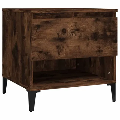 Image de Table d'appoint Chêne fumé 50x46x50 cm Bois d'ingénierie