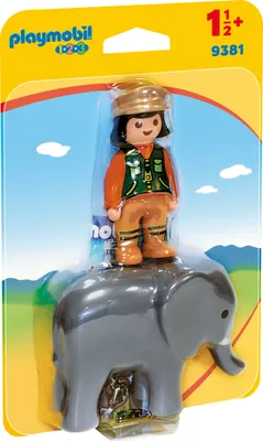 Produktbild von PLAYMOBIL 9381 Tierpflegerin mit Elefant
