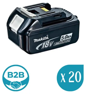 Produktbild von Pack mit 20 Batterien MAKITA BL1850 (18V - 5,0 Ah)