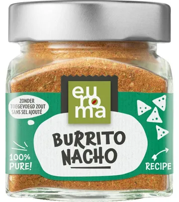 Produktbild von Euroma Burrito Nacho Gewürzmischung 63g – Würzige Mischung für mexikanische Gerichte