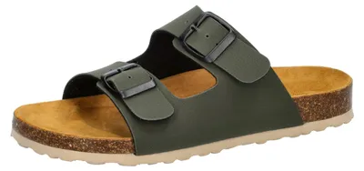Produktbild von Pantolette Bioline Alejo mit verstellbaren Schnallen, Lederdecksohle, Kork-Fußbett, Größe 42