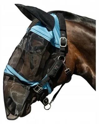 Produktbild von HKM PREMIUM FULL Fliegenmaske Blau