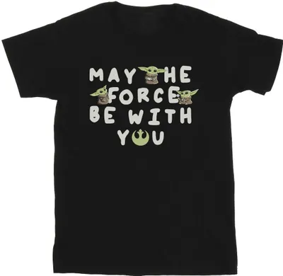 Produktbild von Star Wars - "The Mandalorian May The Force Be With You" T-Shirt für Herren BI52008 (S) (Schwarz)
