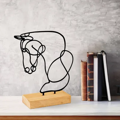 Produktbild von Evila Originals, Equine - Black, Dekofigur, Schwarz, 100 % METALL, 26 x 8 x 17 cm