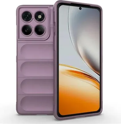 Produktbild von Hülle für Motorola Edge 60 Pro - Phonesta GripShell Silikon Back Cover - Lila