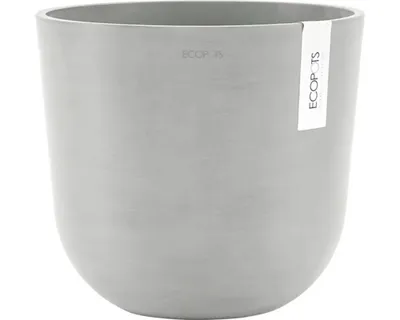 Obrázek produktu pro Květináč Ecopots Oslo plastový Ø 23,1 cm 25 x 25 x 21,4 cm šedobílý