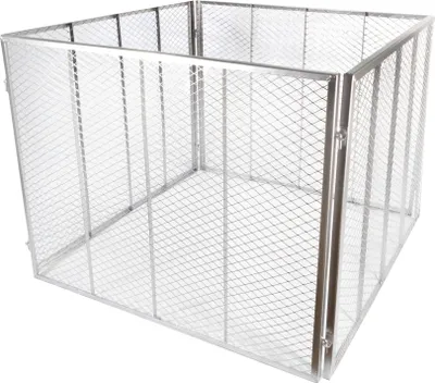 Produktbild von NATIV Garten Komposter 85x85x70 cm, Metallkomposter mit 448 Liter Volumen, Drahtkomposter für eigenen Kompost, Metall Komposter als Kompostsieb nutzbar, Kompostierer für Komposterde