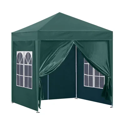 Produktbild von CLIPOP 2 x 2 m Pop-Up-Pavillon für den Außenbereich, wasserdicht, mit 4 Seitenteilen und Tragetasche, Grün