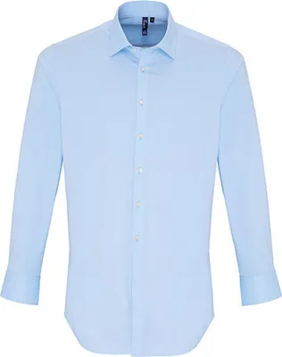 Immagine prodotto di Premier Workwear - Camicia in cotone a maniche lunghe in popeline stretch fit da uomo