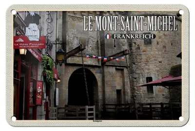 Produktbild von Blechschild Reise 18x12cm Le Mont-Saint-Michel Frankreich Königstor