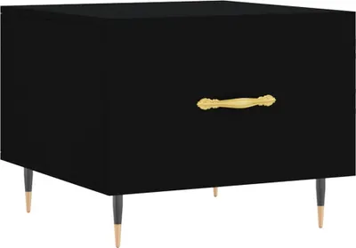 Obrázok produktu pre vidaXL Konferenčný stolík čierny 50x50x40 cm Drevo Materiál