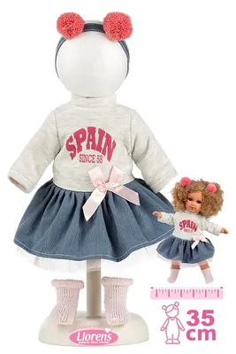 Produktbild von Llorens P535-57 Outfit für eine 35 cm große Puppe mit Zubehör