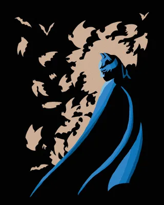 Zdjęcie produktu dla Zuty - Painting by Numbers - BATMAN CLOUDED BY NETOPERS, 40x50 cm, rozciągnięte płótno na ramie