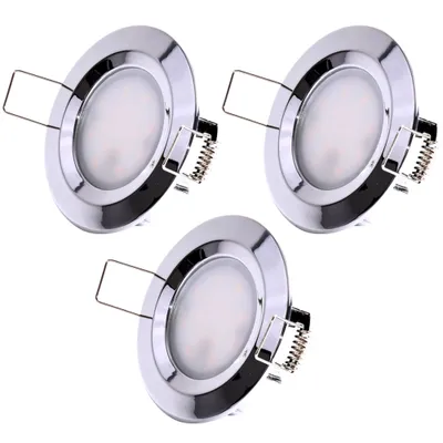 Produktbild von Paulmann Paulmann Coin Slim LED Downlights - 3 Stück - Dimmbar - Chrom