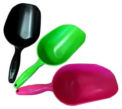 Produktbild von Kleine Futterschaufel 500 g mit ergonomischem Griff, Farbe: Schwarz