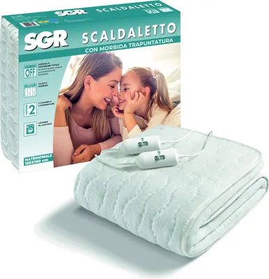 Immagine prodotto di Imetec 16804 Scaldaletto Coperta elettrica 55 W Bianco Tessuto