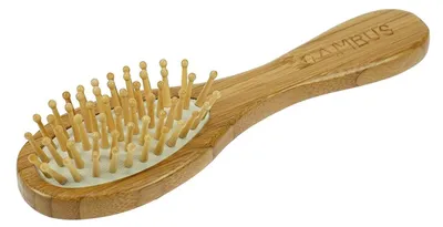 Produktbild von Haarbürste Bambus Holz 18x5cm umweltfreundlich vegan sanfte Massage Bürste