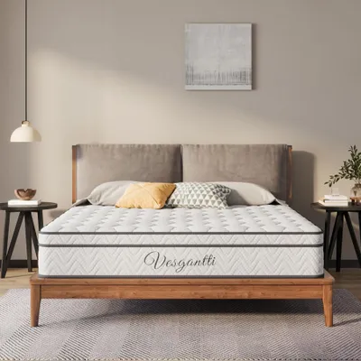 Produktbild von Vesgantti Matratze 160x200 cm, höhe 22cm, 7-Zonen Taschenfederkernmatratze, Mittelfeste Orthopädischem Kaltschaummatratze H3, BoxTop