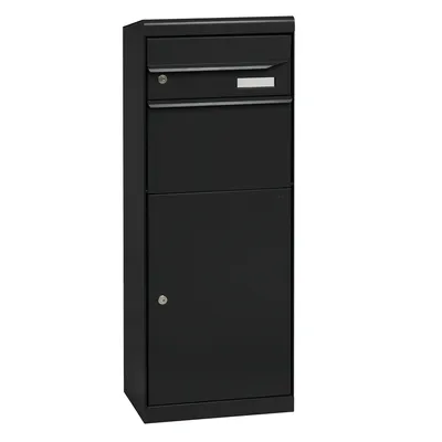 Produktbild von MEFA Paketbriefkasten Maple 661 schwarz grau Postkasten mit Schloss Briefbox