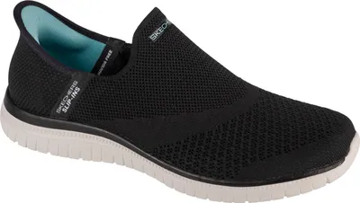 Produktbild von Skechers 104425-BKW - Czarne wsuwane buty Skechers Kolor: czarno-niebieski, Rozmiar: 36,