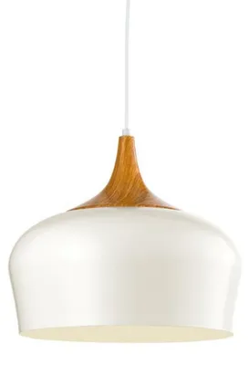 Image de Obregon Lampe à suspendre Crème, Chêne