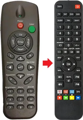 Produktbild von Fernbedienung geeignet für OPTOMA HD66 | L-27-6KEY | L276KEY