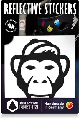 Zdjęcie produktu dla Naklejki odblaskowe REFLECTIVE BERLIN "Decals" SB-verp monkey, czarne