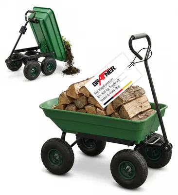Produktbild von Grafner® Gartenwagen mit Kippfunktion Bollerwagen max. 300 kg Transportwagen