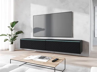 Immagine prodotto di Mobile porta TV con illuminazione LED 180 cm WILLA D - nero grafite 1