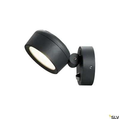 Produktbild von SLV 1002904 ESKINA SPOT SENSOR Outdoor Wand- und Deckenaufbauleuchte anthrazit IP65 dimmbar