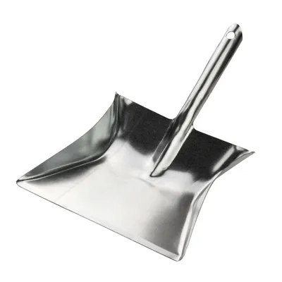 Produktbild von Kehrschaufel Metall verzinkt, mit Metallstiel
