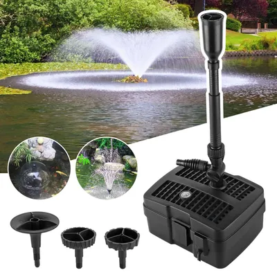 4-in-1 Teichpumpe mit Filter, UV-Reiniger, Fontäne, 24 W