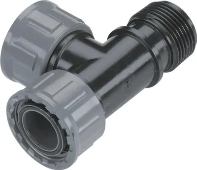 Produktbild von Gardena 02751-20 T-stück Außengewindeanschluss Silber  Silber One Size