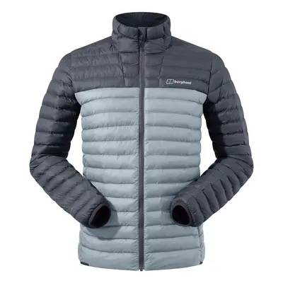 Synthetisch isolierte Vaskye Jacket von Berghaus in Grau und Hellblau; mit Stehkragen und Reißverschluss.