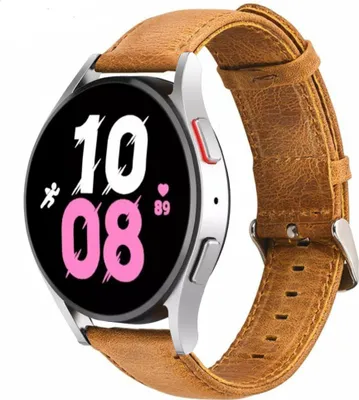 Produktbild von Strap-it Samsung Galaxy Watch 5 - 44mm Lederarmband (Braun)