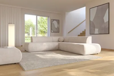Obrázok produktu pre Rozkladacia sedačka s úložným priestorom SURREY 2 - béžová, pravý roh